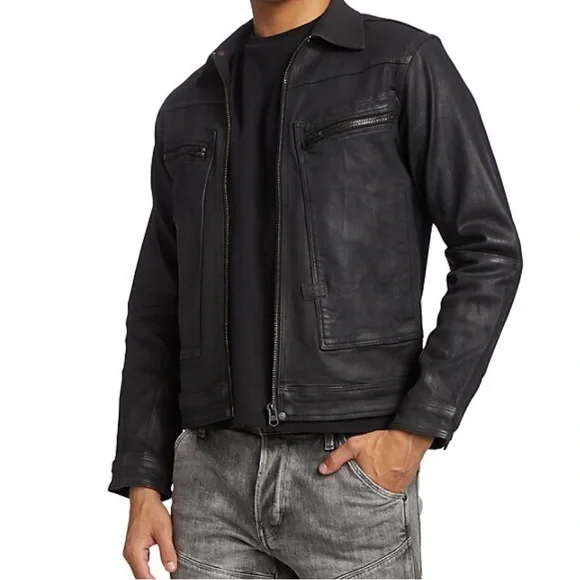 G-STAR RAW DENIM ライダースジャケット アウター メンズXL 黒 G-STAR RAW DENIM ライダースジャケット アウター メンズXL 黒
